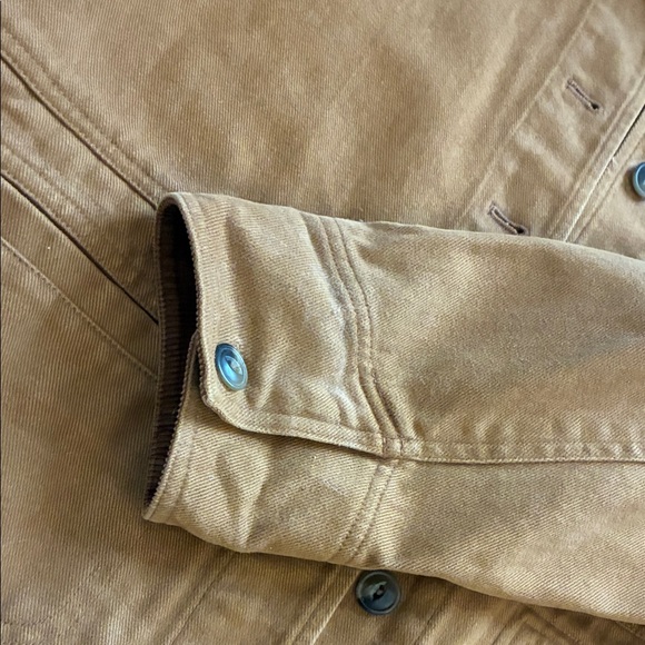 Jones New York Caramel Tan Brown Jacket with Corduroy Details - Picture 7 of 13